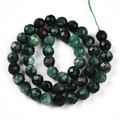 Natural Fuchsite Beads Strands G-T140-20B-1