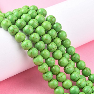 Synthetic Turquoise Beads Strands TURQ-G106-8mm-02B-1