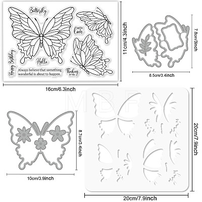 Globleland 1 Set Carbon Steel Cutting Dies Stencils DIY-GL0003-77-1