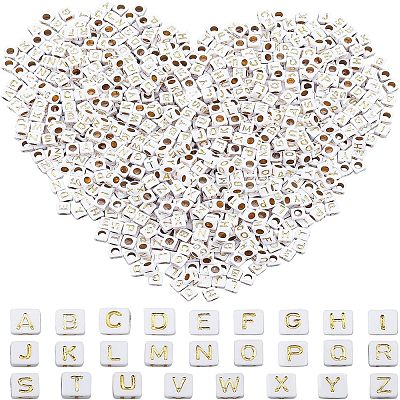 CHGCRAFT Plating Acrylic Beads SACR-CA0001-04-1