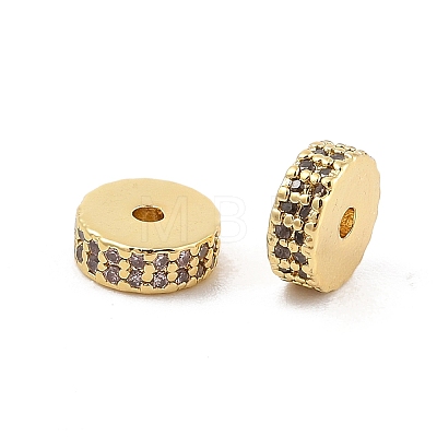 Rack Plating Brass Micro Pave Cubic Zirconia Beads KK-F879-14G-03-1