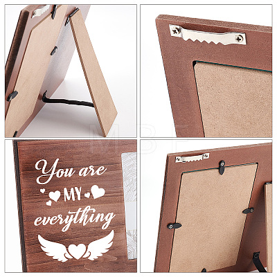 MDF Wood Photo Frames DIY-WH0231-056-1