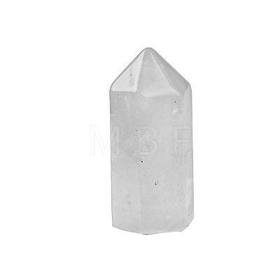 Pointed Tower Natural Quartz Crystal Healing Stone Wands PW-WG87518-02-1