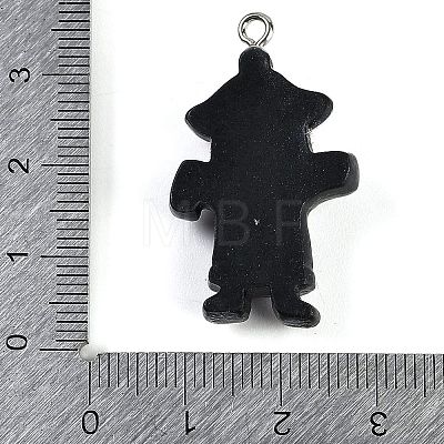 Halloween Theme Resin Pendants RESI-M046-01E-1