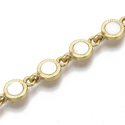 Flat Round Links Bracelet & Necklace Jeweley Sets BJEW-S121-04-1