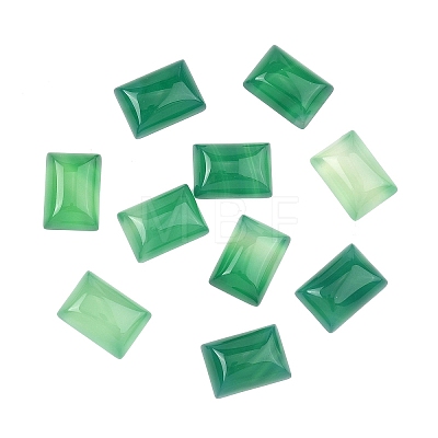 Natural Green Onyx Agate Cabochons G-G350-07A-1