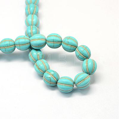 Synthetic Turquoise Gemstone Bead Strands TURQ-S282-20-1