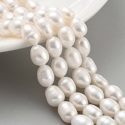 Natural Cultured Freshwater Pearl Beads Strands PEAR-P062-10H-1