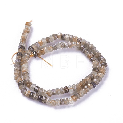 Natural Black Sunstone Beads Strands G-L492-05A-1