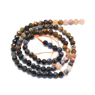 Natural Pietersite Beads Strands G-P457-A03-04-1