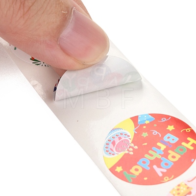 Birthday Themed Pattern Self-Adhesive Stickers DIY-E023-08D-1