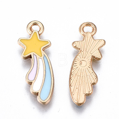 Eco-Friendly Alloy Enamel Pendants X-ENAM-Q437-007-NR-1