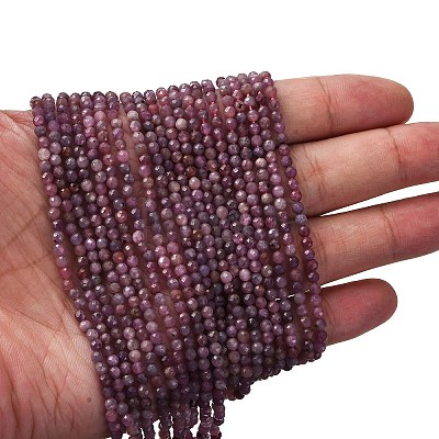 Natural Ruby Beads Strands G-F509-16-3mm-01-1