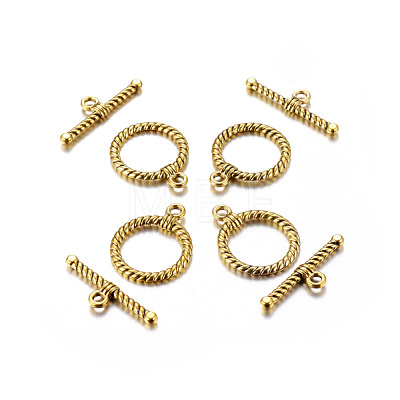 ibetan Style Alloy Toggle Clasps GLF1298Y-NF-1