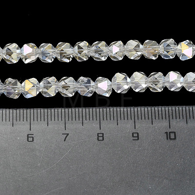 AB Color Plated Glass Beads EGLA-L018-B-AB08-1
