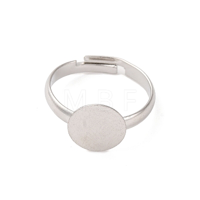 Adjustable Brass Pad Ring Base Findings X-KK-K110-01P-NR-1