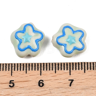 Handmade Porcelain Enamel Beads PORC-G016-06B-1