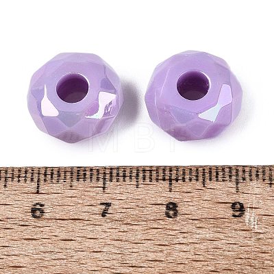 Opaque Acrylic European Beads OACR-E033-23H-1