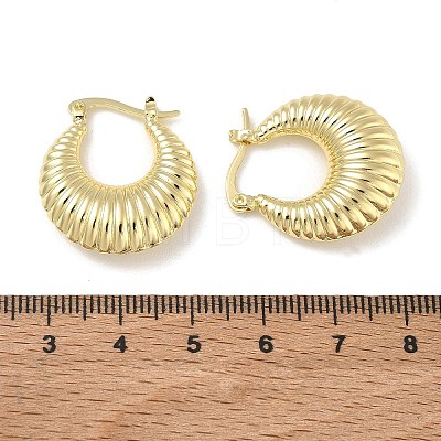 Brass Hoop Earrings for Women KK-CBAD851-42G-1