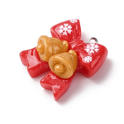 Christmas Opaque Resin Pendants LS-RESI-A049-05C-1