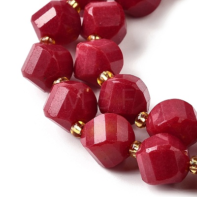 Natural Quartz Dyed Beads Strands G-U023-A02-07-1