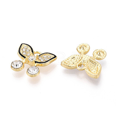 Alloy Rhinestone Pendants FIND-N012-04KCG-1
