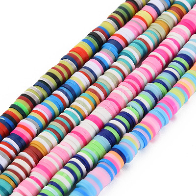 Handmade Polymer Clay Bead Strands CLAY-N011-53-1