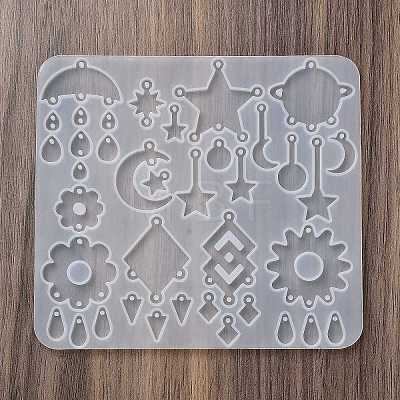 Earrings Pendants DIY Silicone Mold DIY-Q033-07B-1