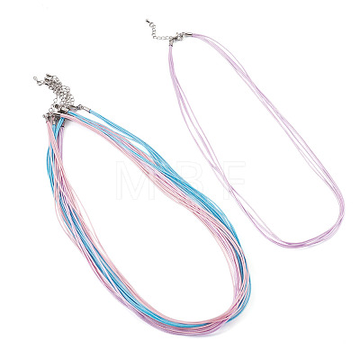 6Pcs 3 Colors 1MM Polyester&Cotton Waxed Cord 5-Strand Necklace Making MAK-TA0001-36A-1
