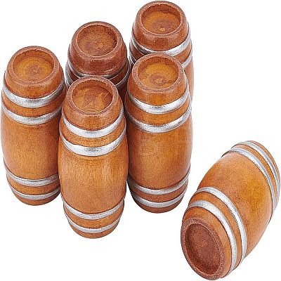 Beechwood Mini Beer Barrel DJEW-WH0015-46-1