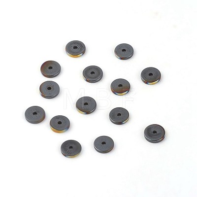 Electroplated Non-magnetic Synthetic Hematite Beads Strands G-P408-Q-2x1-1