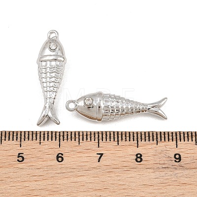 Alloy with Crystal Rhinestone Pendants RB-CBA7AC6-17P-01-1