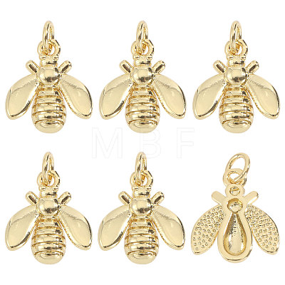 6Pcs Brass Pendants KK-CA0003-84-1