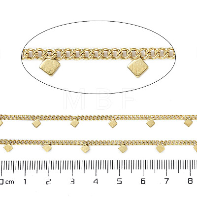 Ion Plating(IP) 304 Stainless Steel Curb Chains AJEW-Q150-04G-01-1