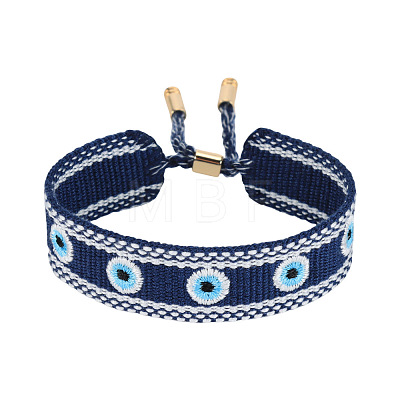 Adjustable Polyester Slider Bracelets FS-WG54A06-05-1