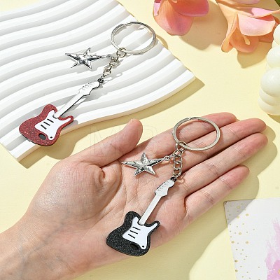 Acrylic & Alloy Keychain KEYC-YW00051-01-1