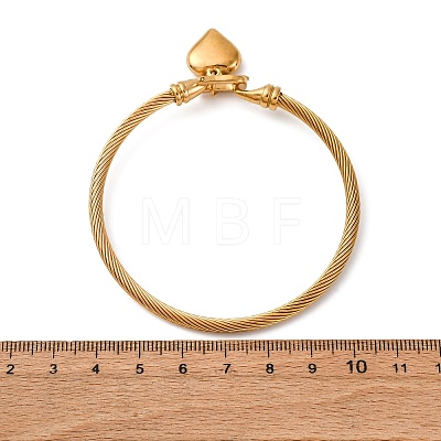 304 Stainless Steel Charm Bangles BJEW-K280-03G-1
