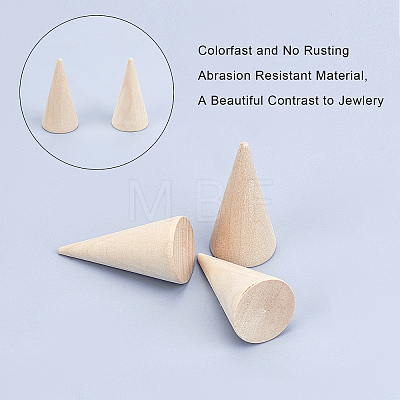 Wood Ring Holders AJEW-WH0120-53A-1