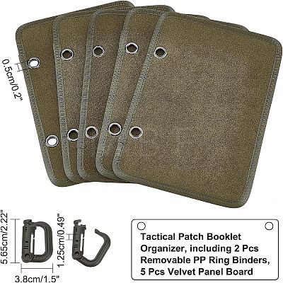 Flip-Page Hook & Loop Patch Book DIY Kit FIND-WH0108-48C-1