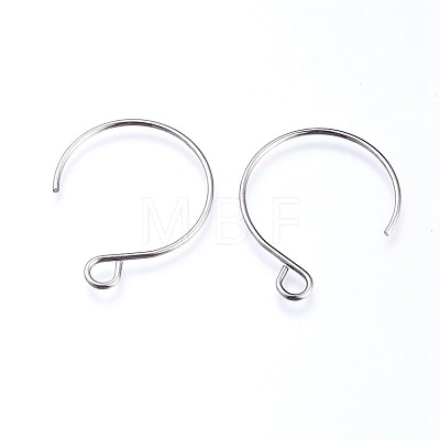 304 Stainless Steel Earring Hooks STAS-O119-10P-A-1