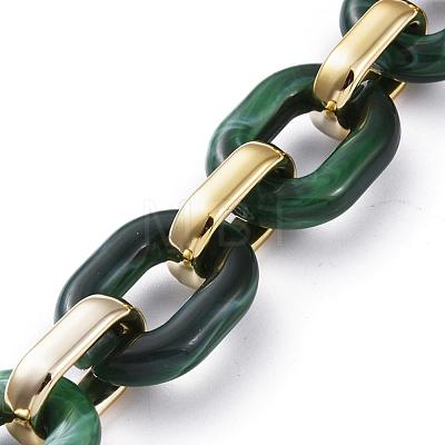 Handmade Acrylic Cable Chains AJEW-JB00658-06-1