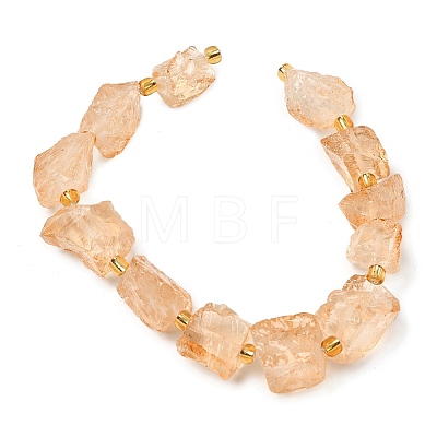 Raw Rough Natural Quartz Crystal Beads Strands G-Z131-J01-08-1