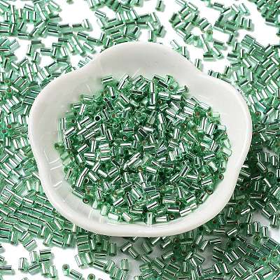 Baking Paint Glass Round Bugle Beads SEED-Z002-A-E02-1