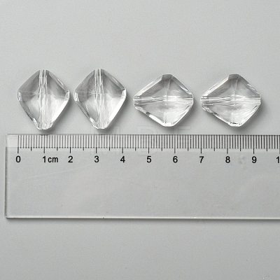 Transparent Acrylic Beads X-PL6362Y-1