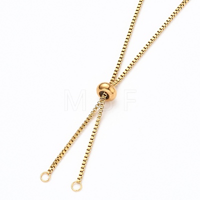 304 Stainless Steel Box Chain Slider Necklace Making AJEW-JB00786-1