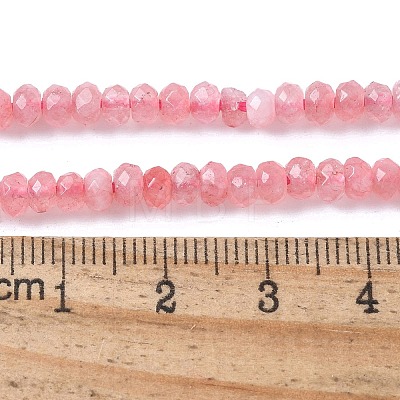 Dyed Natural Malaysia Jade Rondelle Beads Strands G-E316-2x4mm-66-1