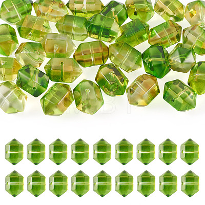 30Pcs Transparent Handmade Lampwork Beads LAMP-TADJ0001-12I-1
