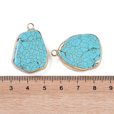 Synthetic Turquoise Pendants KK-F868-32G-01-1