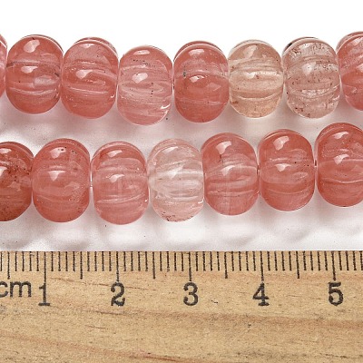 Cherry Quartz Glass Beads Strands G-G142-A04-01-1