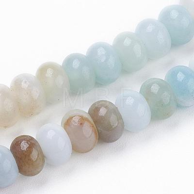 Natural Flower Amazonite Beads Strands G-F520-16-1